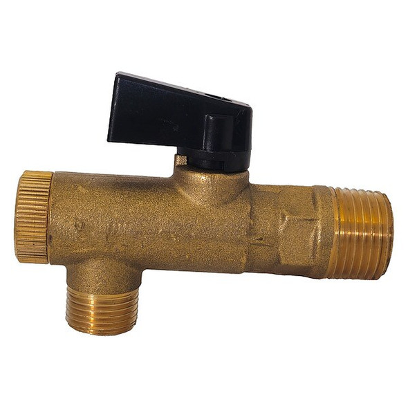 Speedaire Brass Filter Ball Valve,Ang.,MNPT,3/8 In FBV-380