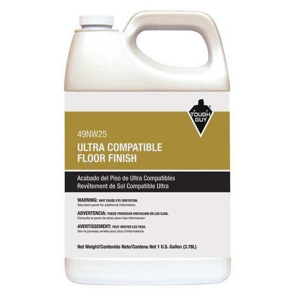 Tough Guy Floor Finish,1 gal Size,30 min. Dry Time 49NW25