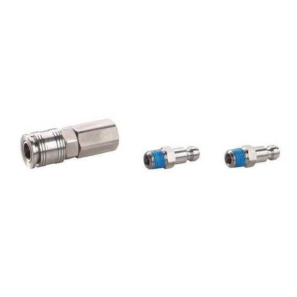 Speedaire Quick Connect,Set,1/4" Body,1/4"-18 30E536