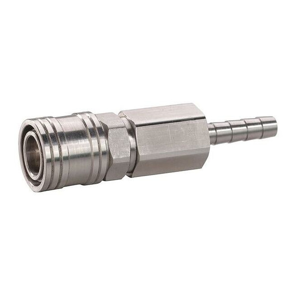Speedaire Coupler Body,Hose Barb,1/4,304 SS 30E575