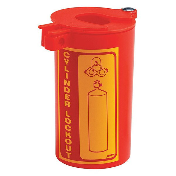 Condor Gas Cylinder Lockout,Red,Polypropylene 437R39