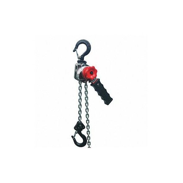 Lever Chain Hoist, 550 lb Load Capacity, 10 ft Hoist Lift, 13/16 in Hook Opening