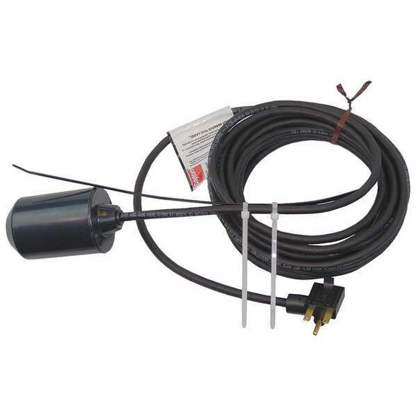 Dayton Float Switch, 20 ft, ABS, 230V AC 6PNU8 Dayton Float Switch, 20 ft, ABS, 230V AC 6PNU8