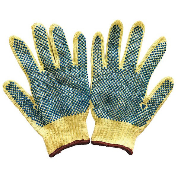 Cut Resistant Coated Gloves, Cut Level A4 ,Dotted ,PVC ,Dotted ,S 1 PR