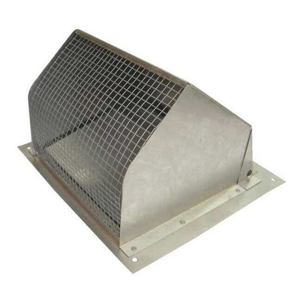 Dayton Wall Cap, 6" Duct Size, Aluminum 45PE74