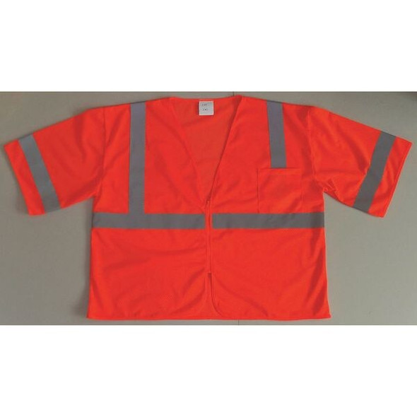Condor U-Block Vest, Class3 Orange/Red, 5XL 53YL87 Condor U-Block Vest, Class3 Orange/Red, 5XL 53YL87