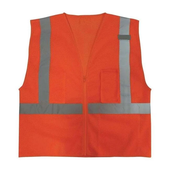 Manufacturer Varies 3XL Class 2 High Visibility Vest, Orange 3ZDT1