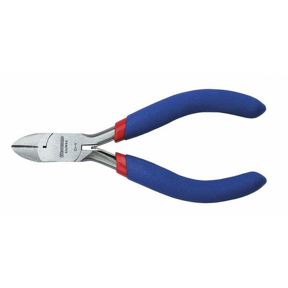 5 1/2 in Precision Diagonal Cutting Plier Flush Cut Narrow Nose Uninsulated
