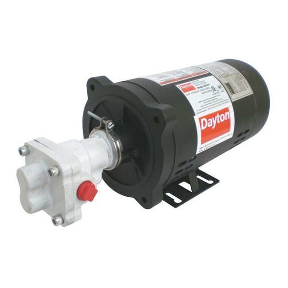 Dayton RotaryGearPump,CI,1/2"InletDia,1/3hp 6DHH9