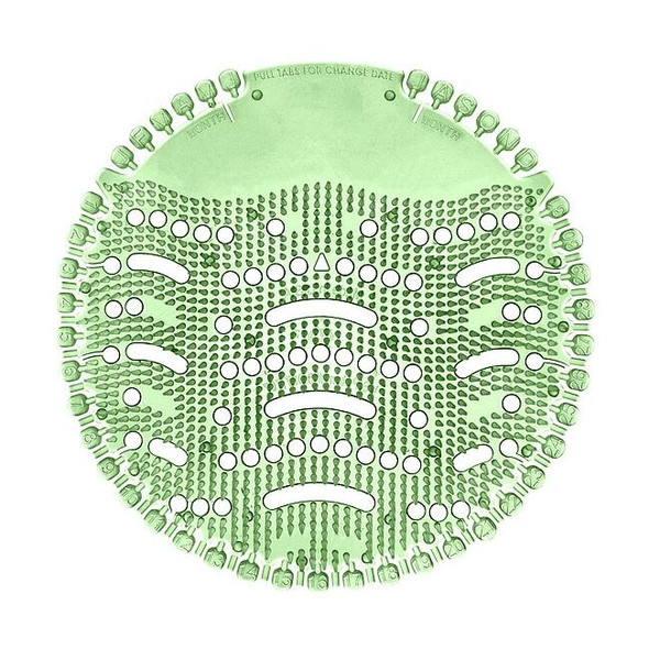 Tough Guy Urinal Screen,Wave,Cucumber Melon,PK10 6JJZ5