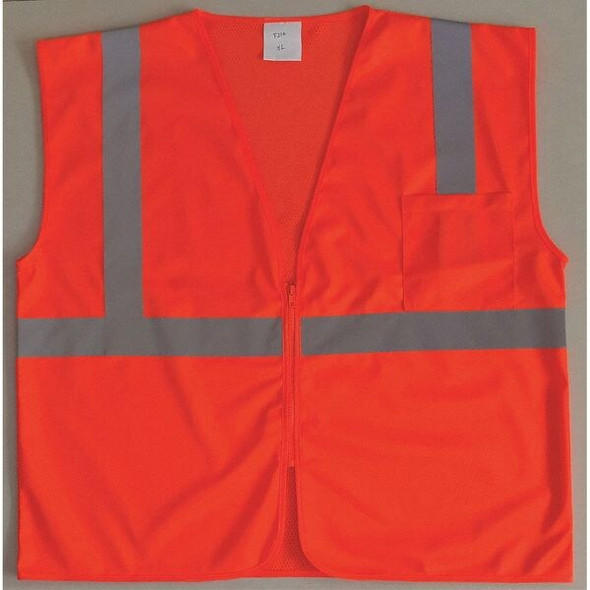 Condor U-Block Vest, Class2 Orange/Red, S 53YK83 Condor U-Block Vest, Class2 Orange/Red, S 53YK83