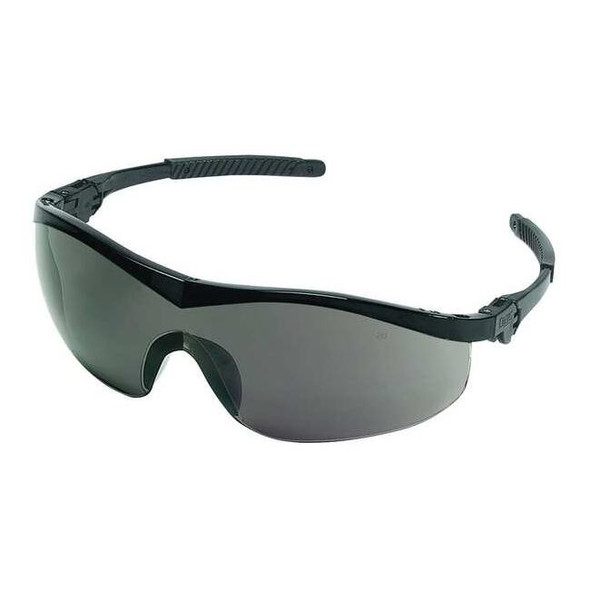 Thunder, Safety Glasses, Anti-Scratch, Gray Lens, Black Frame, Half-Frame