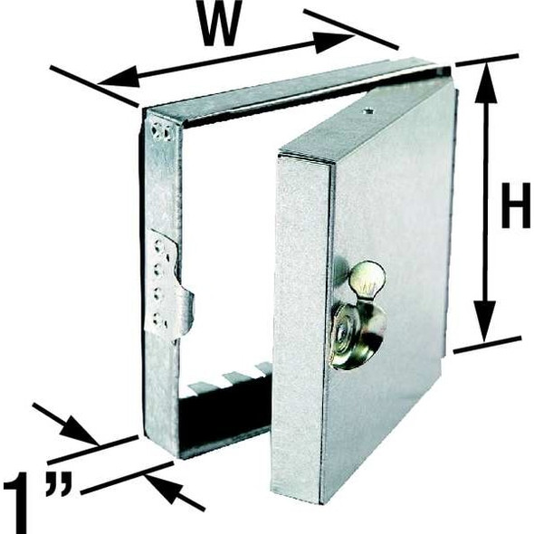 Dayton Hinged Duct Access Door,10 In.,Square 2TFX4