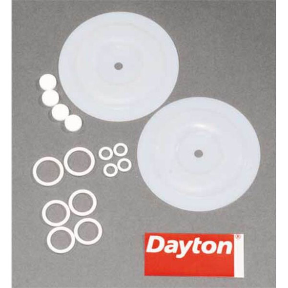 Dayton Diaph. Pmp Rpr Kt,PTFE,For6PY37;6PY37A 6PY61 Dayton Diaph. Pmp Rpr Kt,PTFE,For6PY37;6PY37A 6PY61