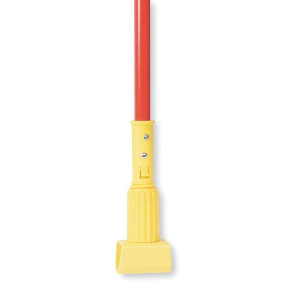 Tough Guy 60" Clamp On Wet Mop Handle, Red, Fiberglass 1TYZ6