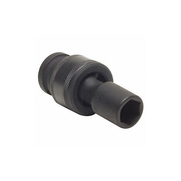 WESTWARD 1/2 in Drive Impact Socket Standard Socket, Black Oxide, Steel,7/16 in