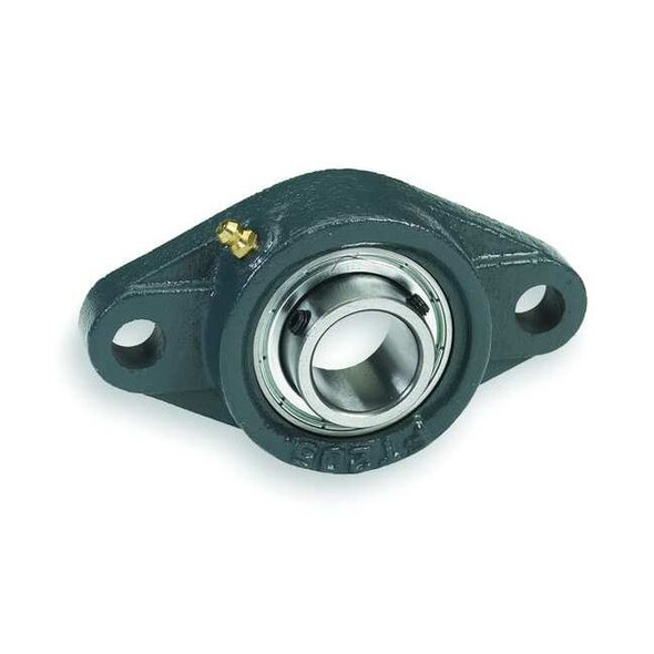 Dayton Flange Bearing, 2-Bolt, Ball, 1-3/16" Bore 3FCV5