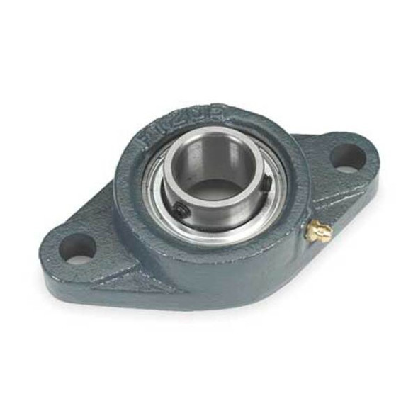 Dayton Flange Bearing, 2-Bolt, Ball, 15/16" Bore 3FDA9
