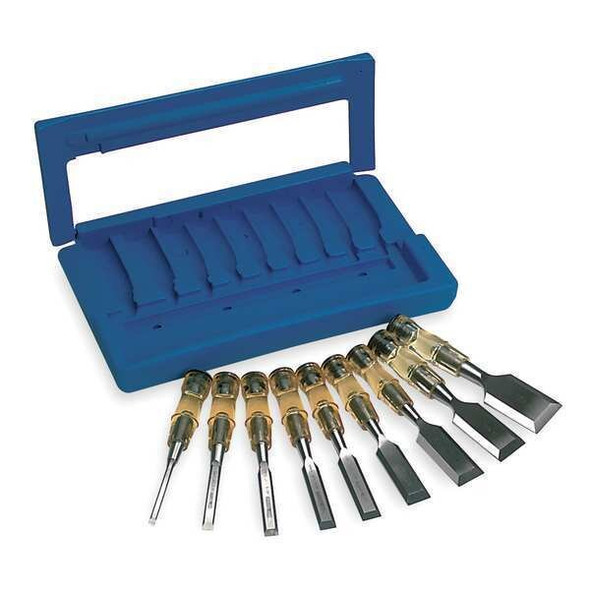 Westward Wood Chisel Set,9 PC 4YR17