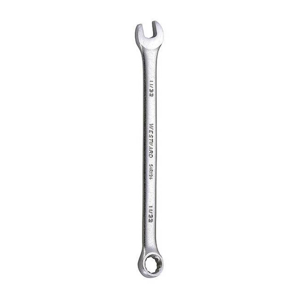 Westward Combination Wrench,11/32",SAE,Satin 54RY94