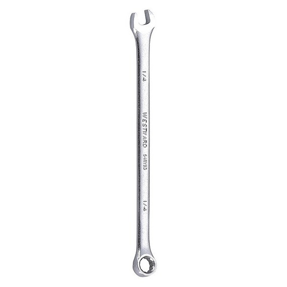 Westward Combination Wrench,1/4",SAE,Satin 54RY93