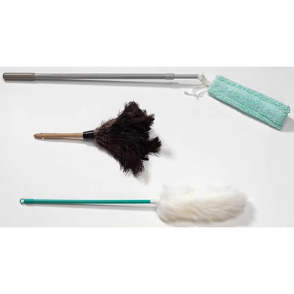 Tough Guy Duster, Wood Handle, 8.5 in W 1MYG1