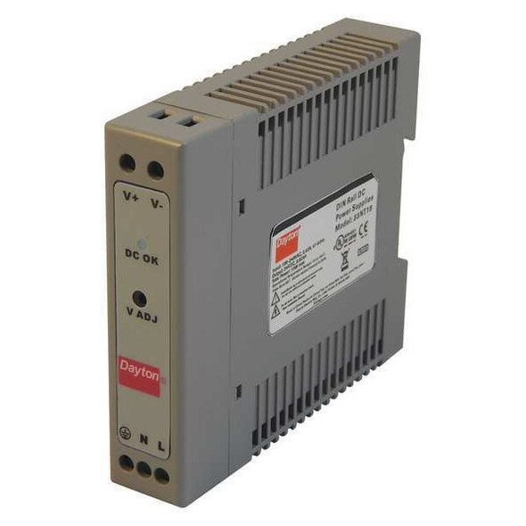 Dayton Power Supply,DIN Rail,15W,24VDC,Plastic 33NT18 Dayton Power Supply,DIN Rail,15W,24VDC,Plastic 33NT18