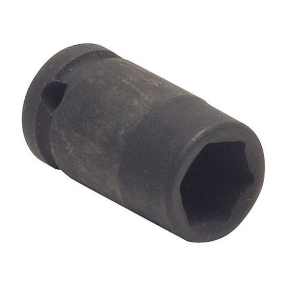WESTWARD 1/4 in Drive Impact Socket Standard Socket, Black Oxide,9/16 in