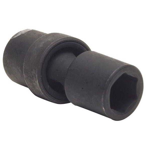 Westward WESTWARD 1/4 in Drive Impact Socket Standard Socket, Black Oxide,9/16 in 4LYA7