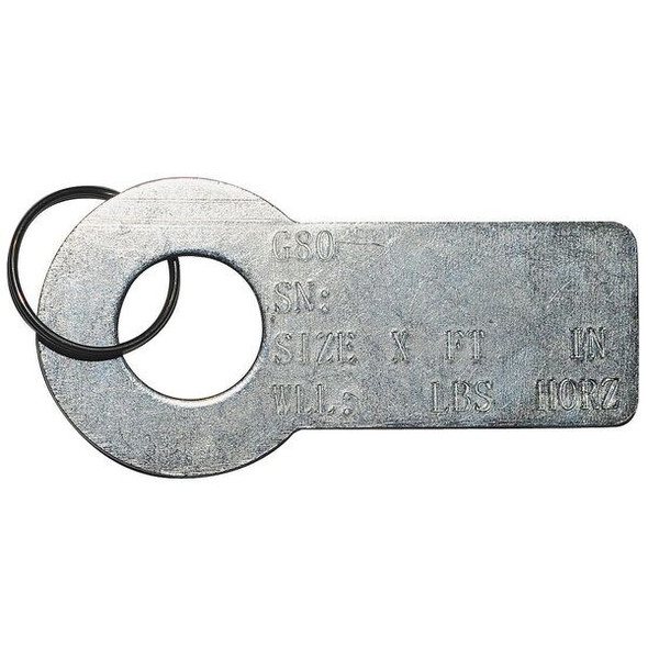 Dayton ID Tag,2 3/8 in L x 1 1/4 in W 5WRU1