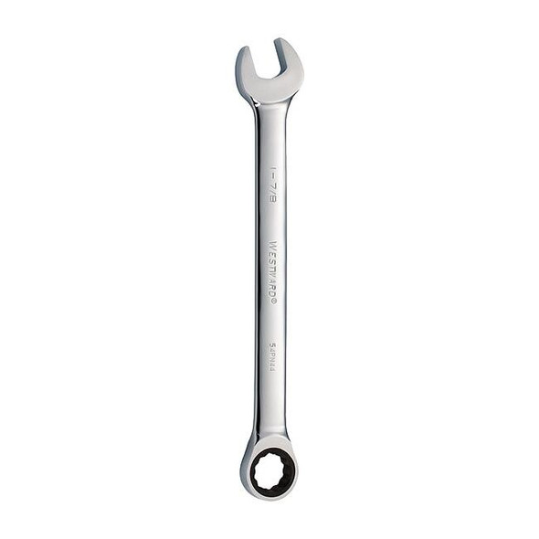 Westward Ratcheting Wrench, Combination, SAE, 1-7/8 54PN44