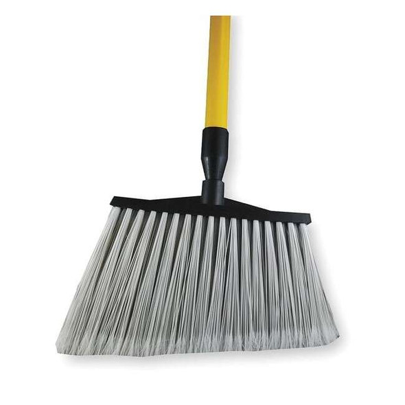 Cortech 9 in Sweep Face Angle Broom, Soft, Synthetic, Black 1NFG2