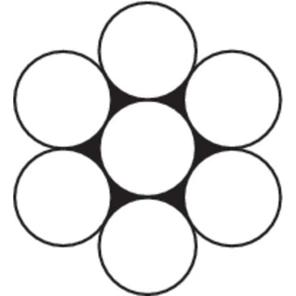 Manufacturer Varies Cable,3/64 In,L 500 Ft,WLL 75 Lb 2RZX9