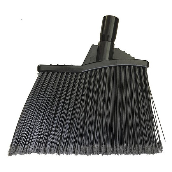 Cortech 9 in Sweep Face Angle Broom, Medium, Black 1NFG3