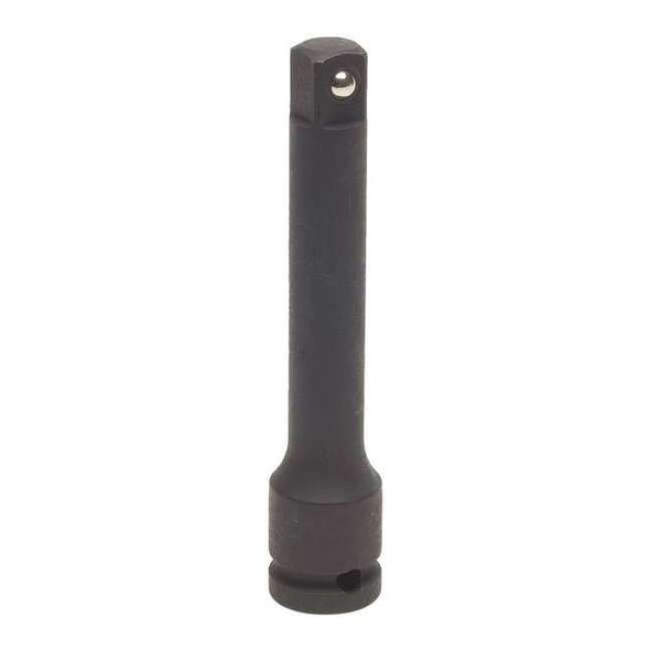 Westward 1/2" Drive Impact Socket Extension, SAE, Black Oxide, 7 in L 4LYY5