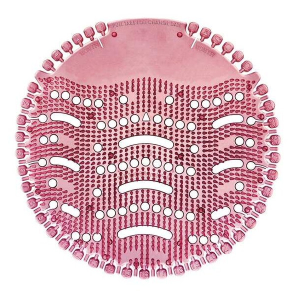 Tough Guy Urinal Screen,Round,Pink,52 g,PK10 6EPA2