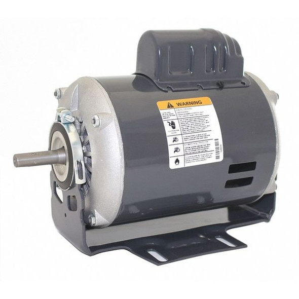 Capacitor-Start Belt Drive Motor, 1/2 HP, 115/230V AC Voltage, 48Z Frame, 1,725 Nameplate RPM