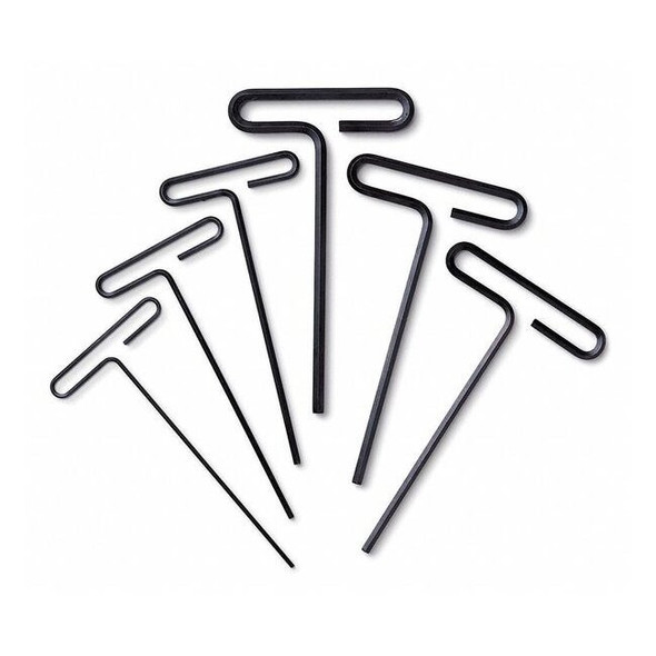 Westward 12 Piece Metric/SAE T-Shape Hex Key Set, 4YR74 4YR74
