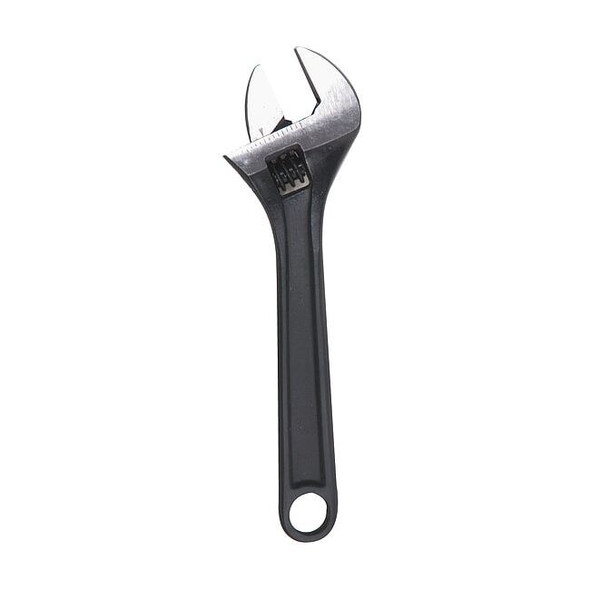 Westward Adj. Wrench,10",1-1/8" Cap.,Black 1NYB3