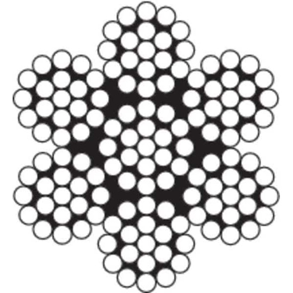 Manufacturer Varies SS Cable,3/16 In,250 Ft,740 Lb Capacity 1DLC6