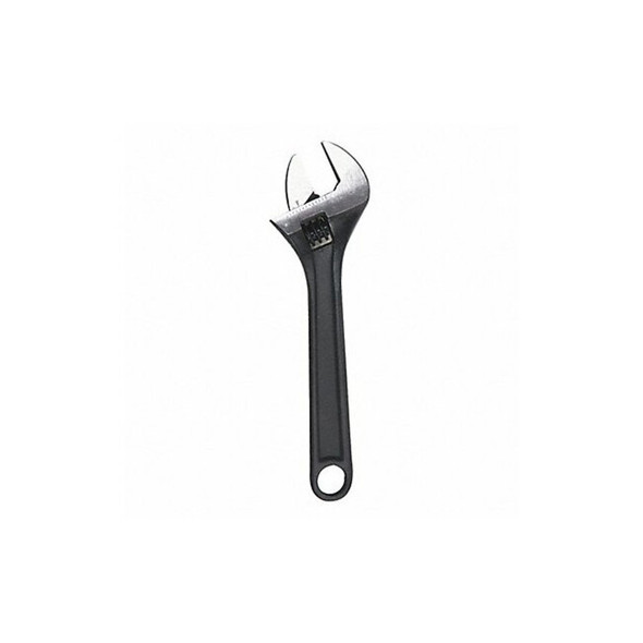 Westward Adj. Wrench,8",1" Cap.,Black 1NYB2