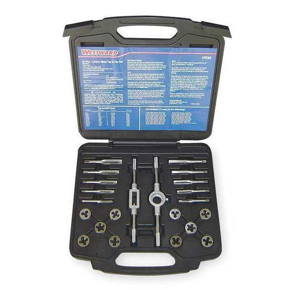 Manufacturer Varies Tap/Die Set,22 Pieces 1PZ48