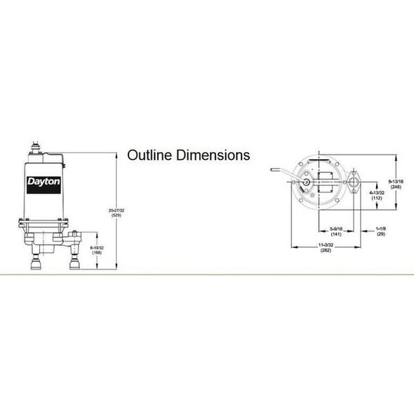 Dayton Pump,Grinder,2 HP 3BB97