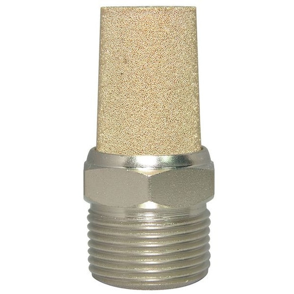 Speedaire Muffler, Exhaust,1" NPT, 1-5/16" Hex 6F601