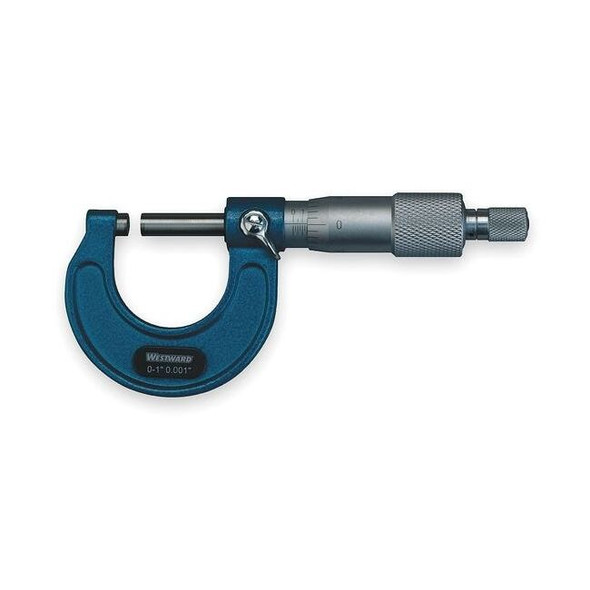 Westward Micrometer,0 to 1",Ratchet 2YNA1