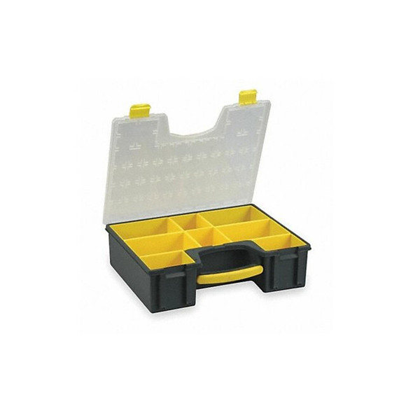 Compartment Box with 8 compartments, Plastic, 4 1/2 in H x 16-1/2 in W