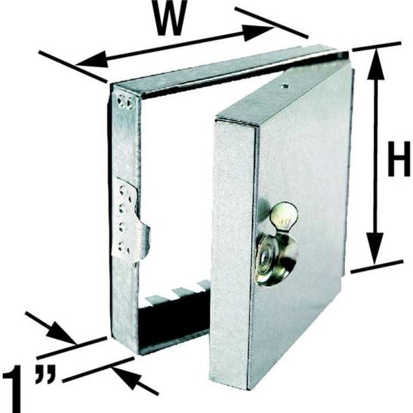 Dayton Hinged Duct Access Door,12 In.,Square 2TFX5