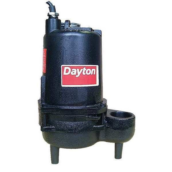 Dayton 1/2 HP 2" Manual Submersible Sewage Pump 115V 4HU80