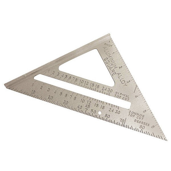 Westward Rafter Angle Square,7 In,Aluminum 4MRX4