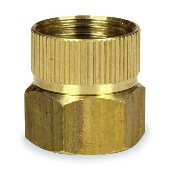 Westward Garden Hose Adapter,3/4"x3/4",NPTxNH 4KG88